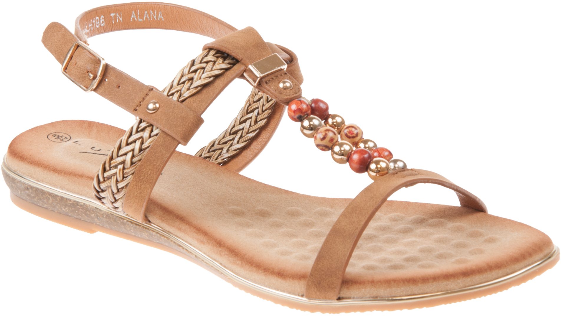 Lunar Alana Tan JLH196 TN - Full Sandals - Humphries Shoes