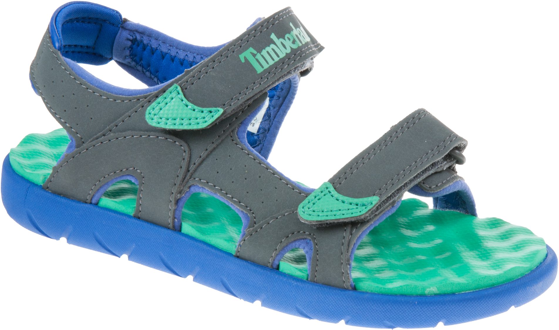 Timberland Perkins Row 2-Strap Sandal Youth Dark Grey / Green A23V6 ...