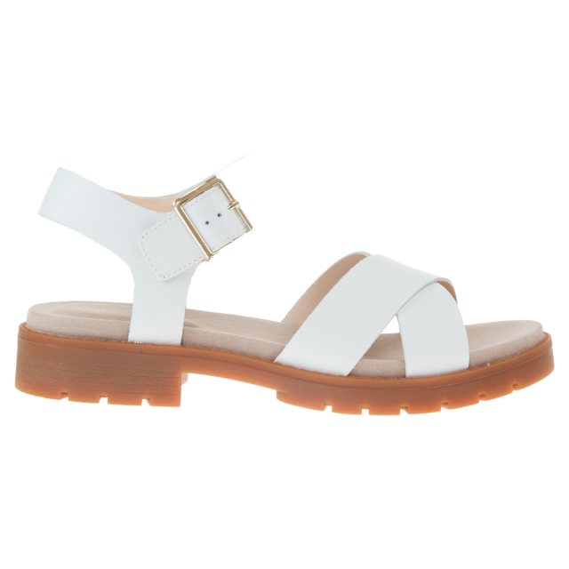 Clarks Orinoco Strap White Leather 26147747 - Full Sandals - Humphries ...