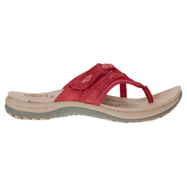 Earth Spirit Juliet Rich Red 30512 Toe Post Sandals Humphries