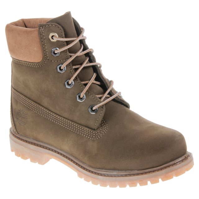 Timberland 6-Inch Premium Boot Waterproof Womens Olive A18N8 - Ankle ...