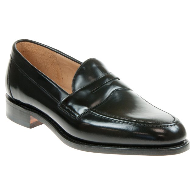 Loake Imperial Black Polished Leather - Formal Shoes - Humphries Shoes