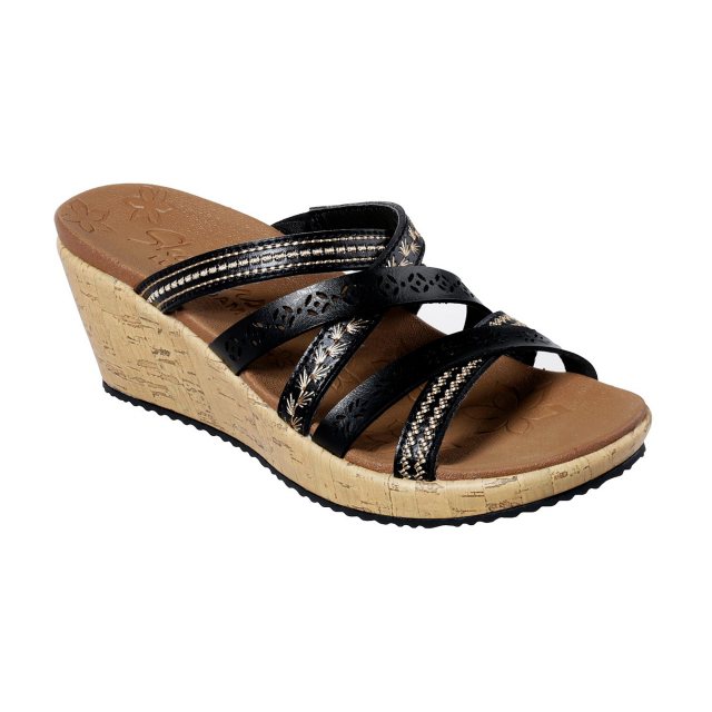 Skechers Beverlee - Tiger Posse Sandal Black 31714 BLK - Mule Sandals ...