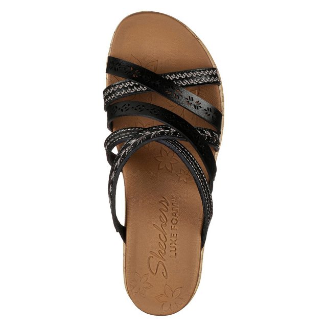 Skechers Beverlee - Tiger Posse Sandal Black 31714 BLK - Mule Sandals ...