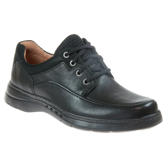 Clarks Un Brawley Lace Black Leather 26151336 - Casual Shoes - Humphries  Shoes