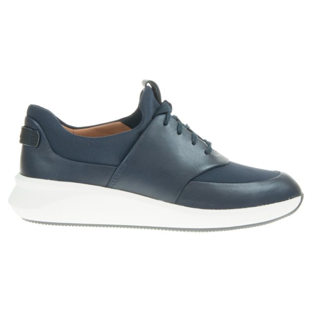 Clarks Un Rio Lace Navy Combi 26156883 Everyday Shoes Humphries Shoes