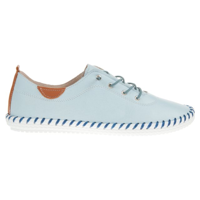 Lunar St Ives Pale Blue FLE030 PB - Everyday Shoes - Humphries Shoes