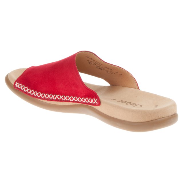 Gabor Lanzarote Red 83.700.15 Mule Sandals Humphries Shoes