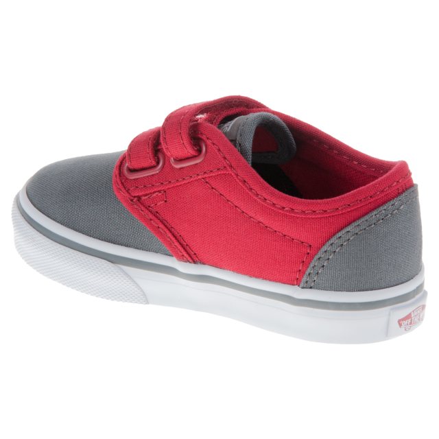 Vans Toddler Atwood Velcro Grey / Red VN0A3 483MF7 - Boys Canvas Styles ...