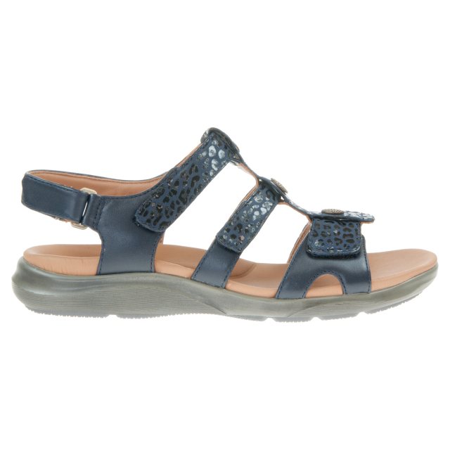 Clarks Kylyn Step Navy Combi 26159181 - Full Sandals - Humphries Shoes