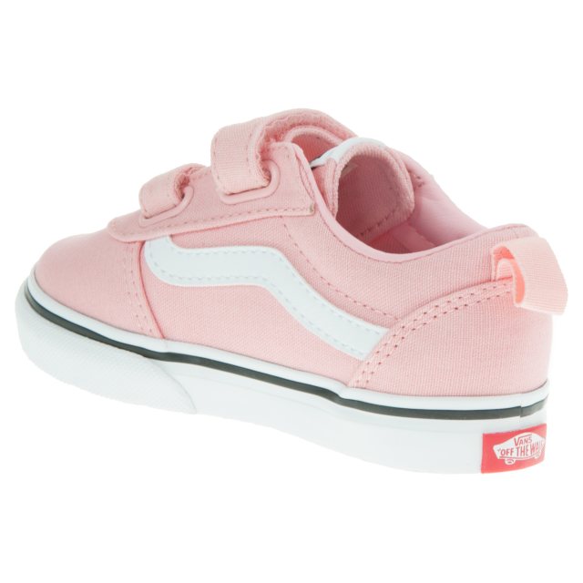 Vans pink hot sale velcro