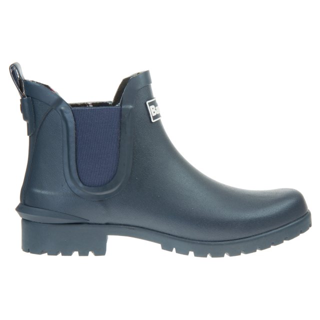 Barbour Wilton Navy LRF0066NY11 - Womens Wellies - Humphries Shoes