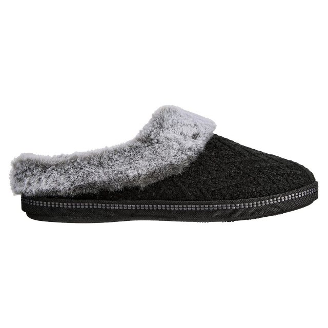 Skechers cosy best sale campfire slippers black