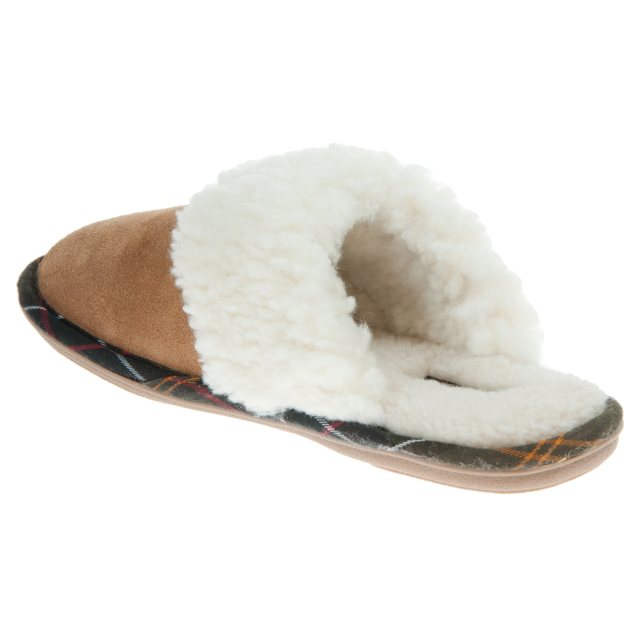 barbour lydia mule slippers camel