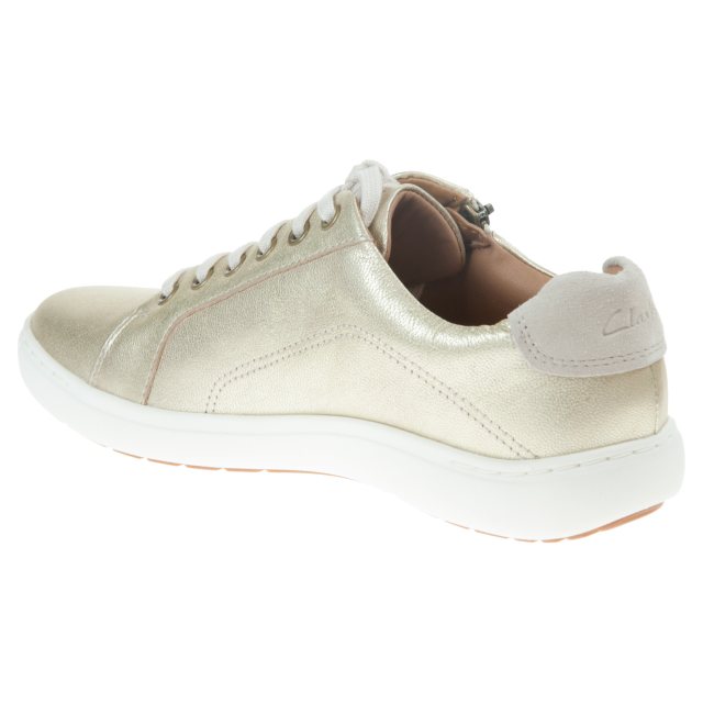 Clarks Nalle Lace Champagne Leather 26166656 - Everyday Shoes