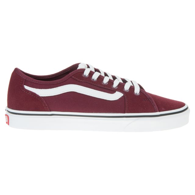 Mens burgundy outlet vans shoes