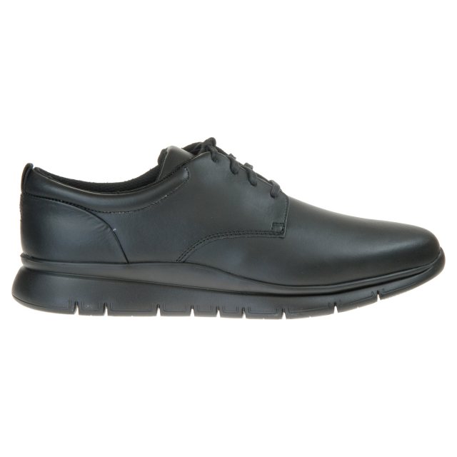 Clarks LT Tie Black Leather 26166844 - Formal Shoes - Humphries Shoes