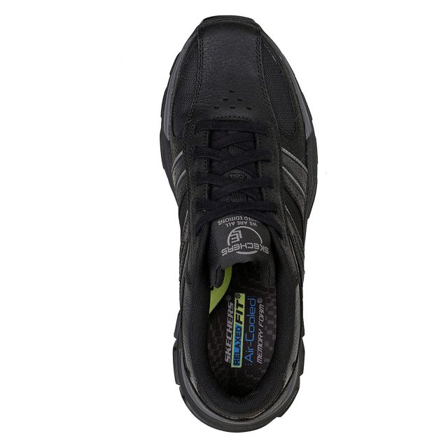 Skechers relaxed fit air best sale cooled memory foam mens