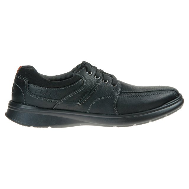 Clarks Cotrell Walk Black Oily Leather 26119725 - Casual Shoes ...