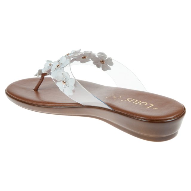 Lotus best sale white sandals