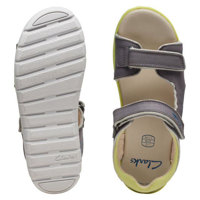 Clarks sandals store kids grey