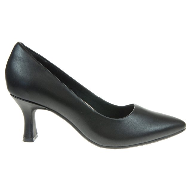 Clarks black best sale leather court shoes