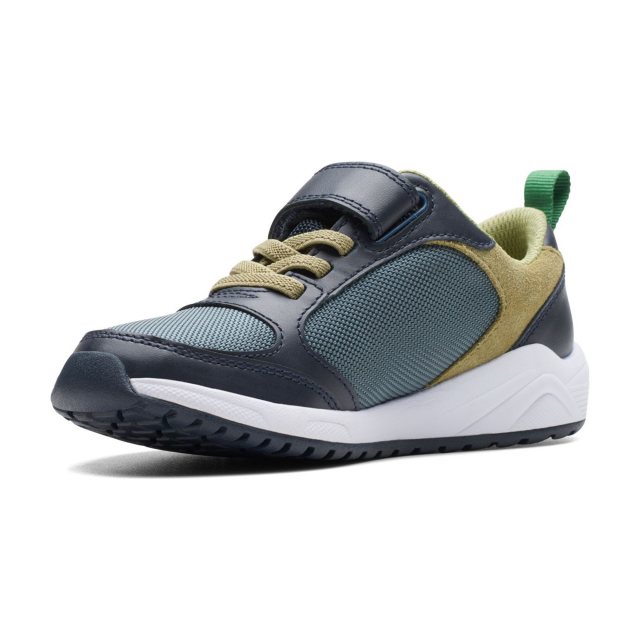 Clarks sneakers hot sale kids green