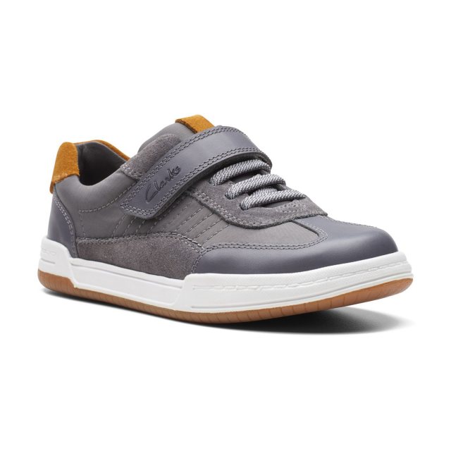 Clarks shoes store kids grey