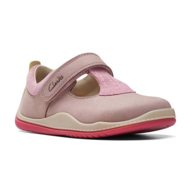 Clarks girls pink store shoes