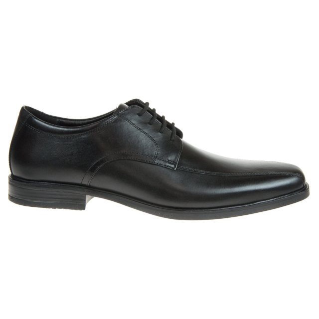 Clarks Howard Over Black Leather 26174925 - Formal Shoes - Humphries Shoes