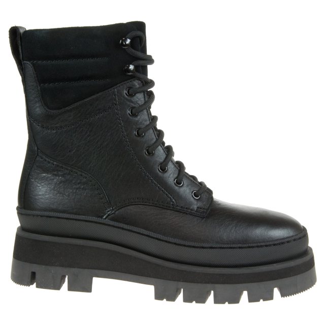 Clarks black sale lace up boots