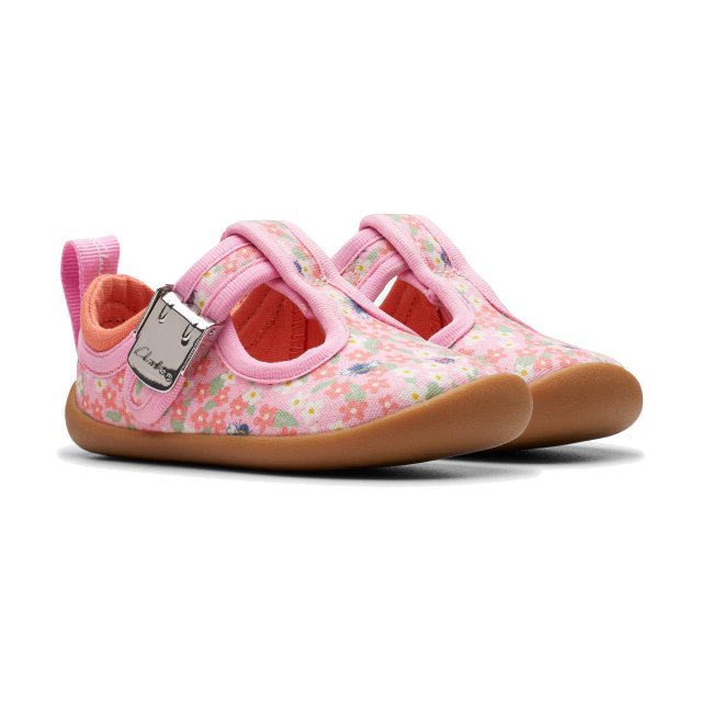 Clarks Roamer Bloom Toddler Pink Print 26175964 Girls Shoes Humphries Shoes