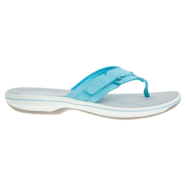 Clarks Brinkley Sea Light Turquoise 26177926 - Toe Post Sandals ...