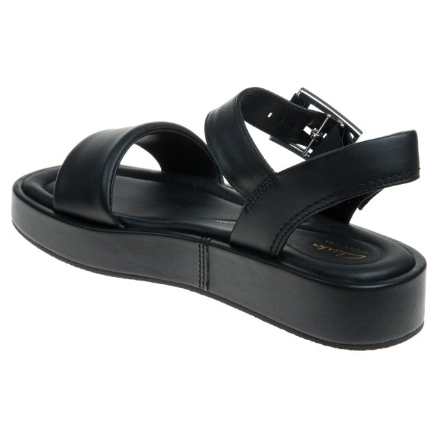 Ecco touch sandal plateau black best sale