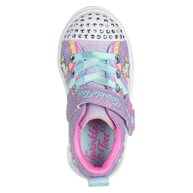 Skechers Twinkle Toes Jumpin Clouds Lavender Multi 314809N LVMT Girls Shoes Humphries Shoes