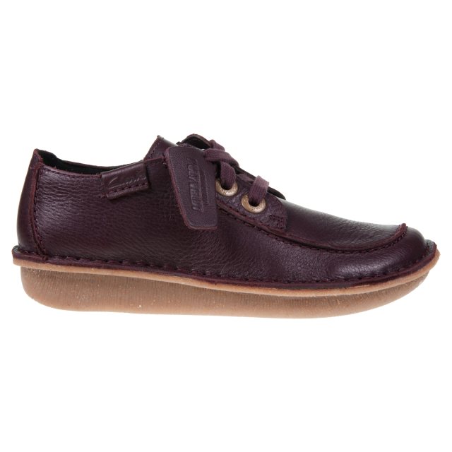 Clarks Funny Dream Wine Leather 26179094 Everyday Shoes Humphries Shoes