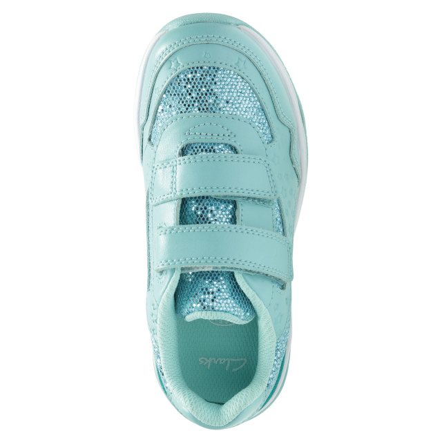 Clarks Piper Play Infant Aqua Leather 
