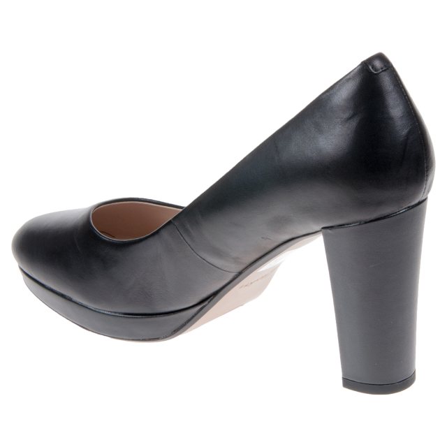 seks Reclame Kolibrie Clarks Kendra Sienna Black Leather 26118842 - Court Shoes - Humphries Shoes