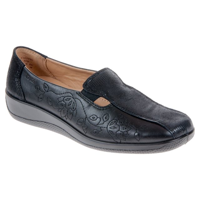 Hotter Calypso Black Multi - Everyday Shoes - Humphries Shoes