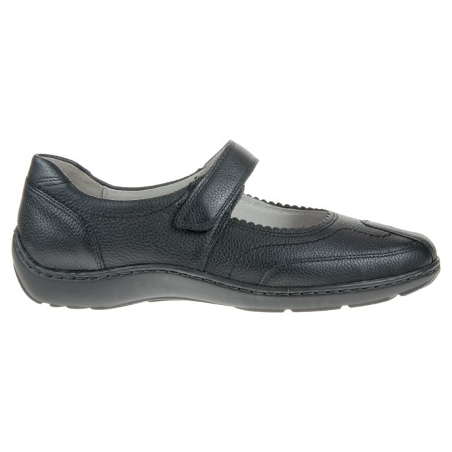 Waldlaufer Henni 302 Black Leather 496302 172 001 - Ballerina Shoes ...