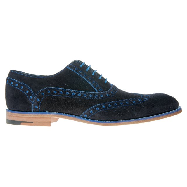 Barker Grant Navy / Blue Suede 3372 FW 19 F - Formal Shoes - Humphries ...