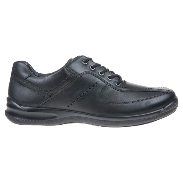 Hotter Lance Jet Black - Casual Shoes - Humphries Shoes