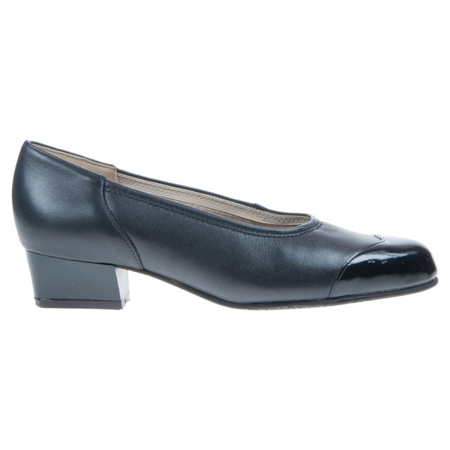 Equity Felicity Navy Patent / Leather 2026 - Court Shoes - Humphries Shoes