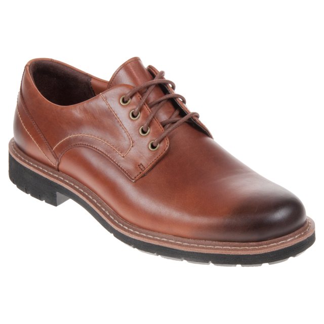 Clarks Batcombe Hall Dark Tan Leather 26127551 - Formal Shoes ...