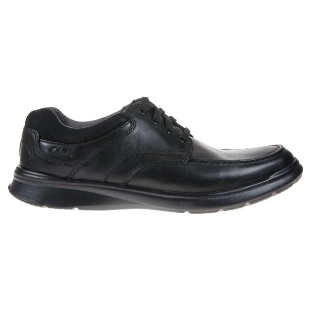 Clarks Cotrell Edge Black Smooth Leather 26137385 - Formal Shoes ...