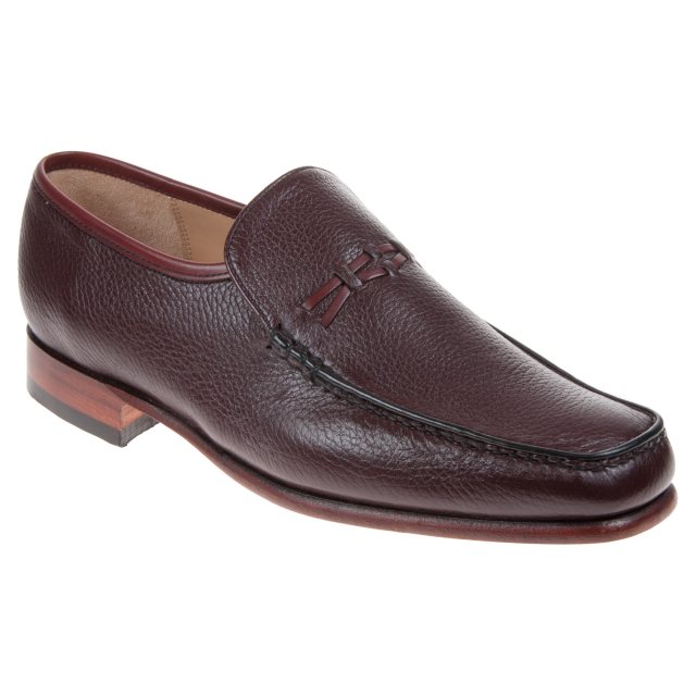 Barker Leon Burgundy Deerskin / Calf 433477 - Formal Shoes - Humphries ...