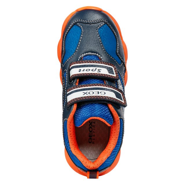 Geox Munfrey Navy Orange J844BA0BU11C0820 Boys Trainers Humphries Shoes