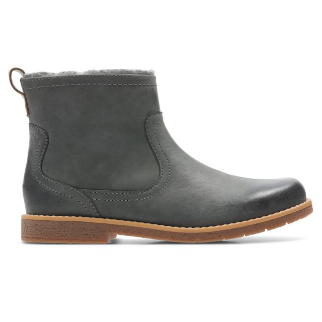 Clarks Comet Frost Grey Leather 