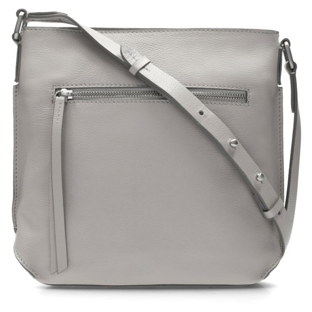 Topsham Jewel Light Grey Leather 26129870 Cross Body Bags - Humphries Shoes