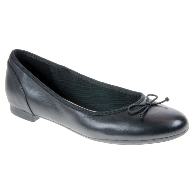 Clarks Couture Bloom Black Leather 26115485 - Ballerina Shoes ...